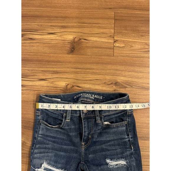 American Eagle Jeans Women's Size 0 Short Stretch Skinny Jeggins Denim - Picture 8 of 12